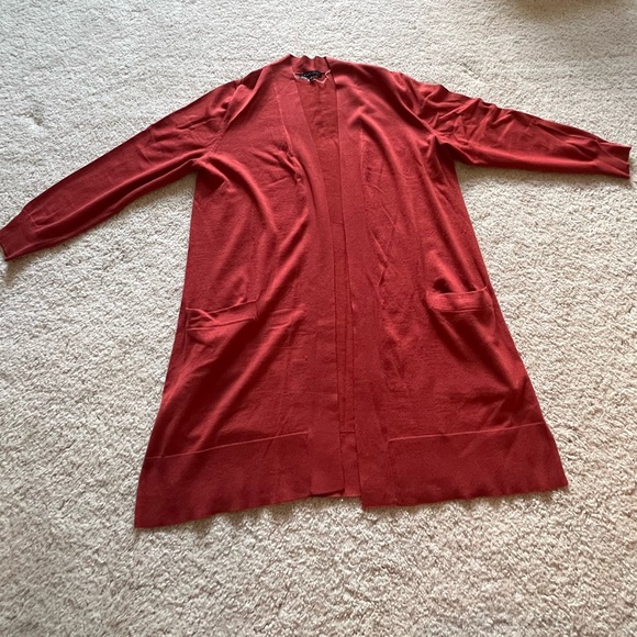 Burnt orange sweater/cardigan - Picture 4 of 8